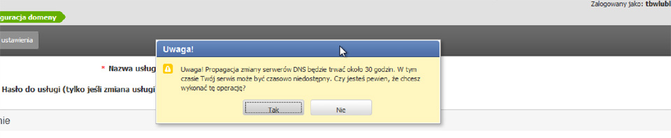 Jak wykonać przekierowanie DNS - domeny zarejestrowanej  na home.pl na serwery nazwa.pl na których utrzymujemy nasze responsywne strony www warszawa na joomla