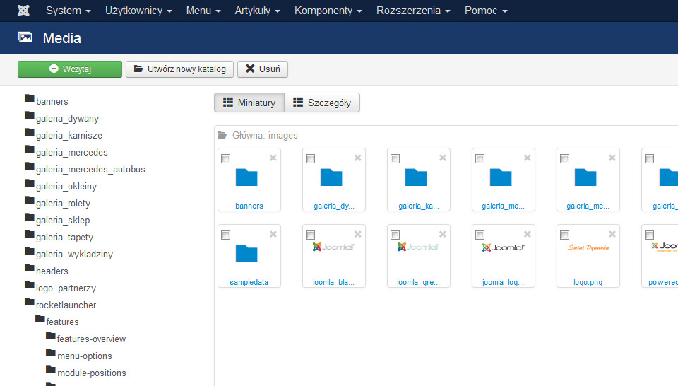 responsywne strony www Lublin na joomla