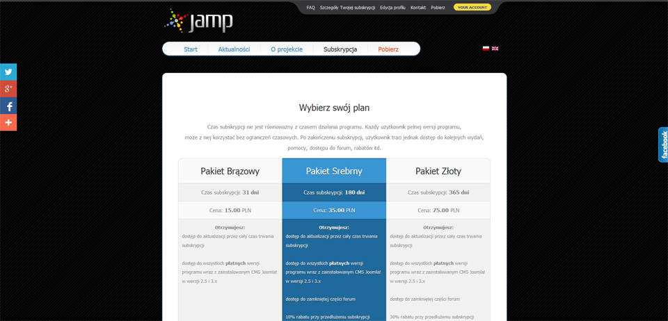responsywne strony www Lublin na joomla - serwer lokalny na JAMP