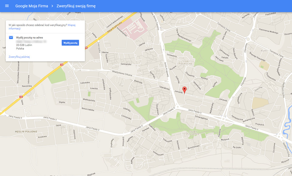 jak dodać firmę do map google, jak dodać nasze strony www Lublin do google