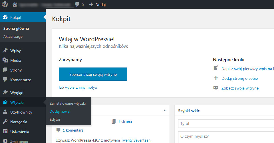 Instalacja wtyczki WordPress - instalacja Akeeba Backup dla strony www Puławy
