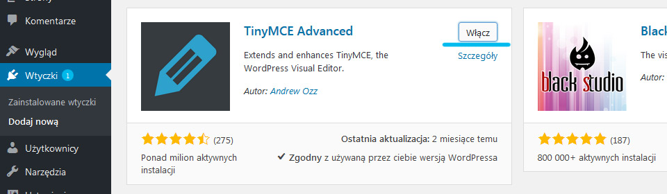 wordpress, tiny mce, advanced